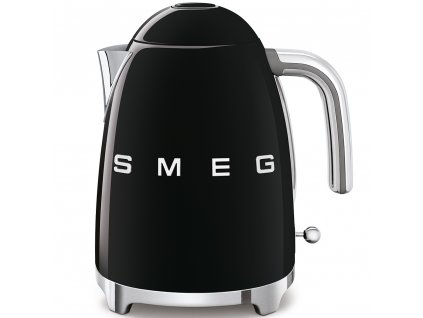 Čajník Smeg 50. rokov KLF03BLEU / 2400 W / 1,7 l / lesklá čierna / ROZBALENÉ