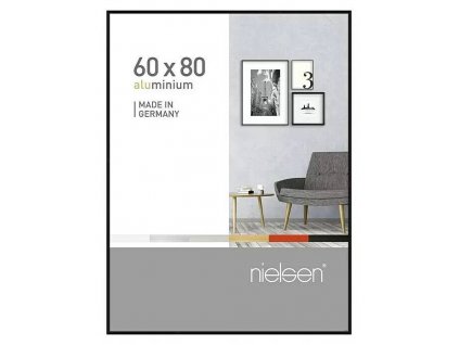 Rám na obraz Nielsen Pixel / 60 x 80 cm / hliník / sklo / čierna