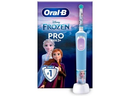 Zubná kefka Oral-B Vitality Kids PRO Frozen / od 3 rokov / 2 režimy / modrá / ZÁNOVNÉ