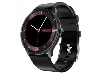 Inteligentné hodinky / 1,28" / 240 x 240 px / Bluetooth / GPS / čierne