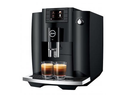 Automatický tlakový kávovar Jura E6 / 1450 W / 1,9 l / 15 bar / Piano Black / ZÁNOVNÉ