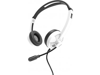 DigiPower DP-WSH-OELD slúchadlá s mikrofónom / AUX adaptér / biela/čierna