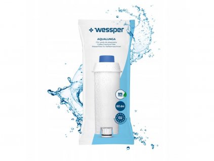 Wessper AquaLunga filtračná vložka WES039 pre kávovary DeLonghi / 1 ks / biela