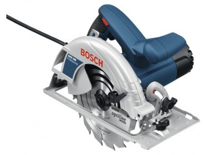 Kotúčová píla Bosch GKS 190 / 0° - 56° / priemer kotúča 190 mm / 1 400 W / 5500 ot. / modrá / POŠKODENÝ OBAL