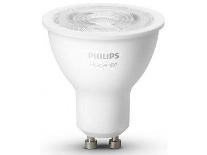Inteligentná LED žiarovka Philips Hue / Bluetooth / GU10 / 5,2 W / 2700 K / biela