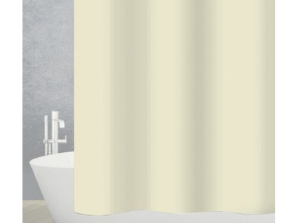 Sprchový záves Diaqua Basic / 120 x 200 cm / 100% PES / svetlo béžová / POŠKODENÝ OBAL