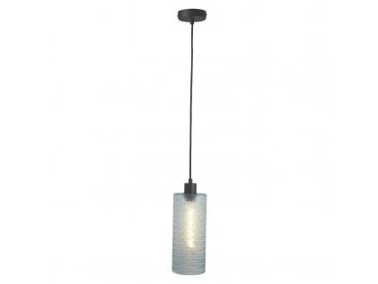 Sklenená stropná lampa 150 cm / 40 W / E27 / svetlo modrá / ROZBALENÉ