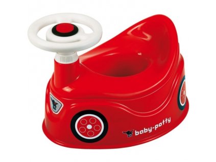 Nočník s volantom a klaksónom Big Baby-Potty / 18 m+ / červená