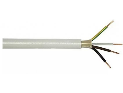 Kábel s plášťom NYM-J / 4 x 1,5 mm² / 20 m / sivý / ROZBALENÉ
