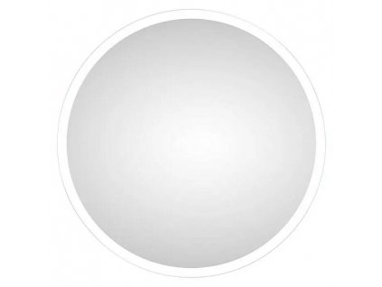 Okrúhle svetelné zrkadlo LED DSK Silver Space / Ø 60 cm / neutrálna biela / 950 lm / biela / ROZBALENÉ