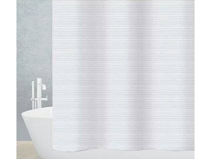 Sprchový záves Diaqua Linea 180 x 240 cm / textil / biely / ROZBALENÉ