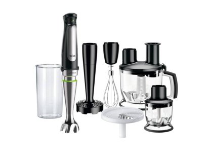 Ponorný mixér Braun Multiquick 7 MQ 7087 X / 1000 W / čierna / nerezová oceľ
