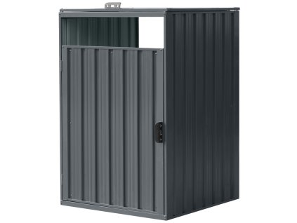 Prístrešok na odpadky BestBerg KP-1A / 0,6 m2 / 80 x 122 x 80 cm / sivá