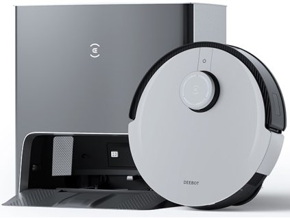 Robotický vysávač Ecovacs Deebot X1 Turbo / funkcia mopovania / laserové mapovanie / 68 dB / 5200 mAh / 45 W / 5000 Pa / strieborná/čierna