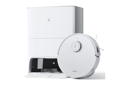 Robotický vysávač Ecovacs Deebot X1e OMNI / funkcia mopovania / mopovanie 400 m2 / <= 80 dB(A) / 5200 mAh / 5000 Pa / 260 min. / biela
