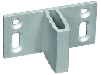 Sada 8 držiakov na plot z WPC na skryté upevnenie / eloxovaný hliník