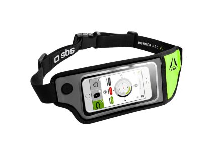 SBS Univerzálna oblička na smartfón / do 6,7 / zapínanie na zips / čierna/zelená