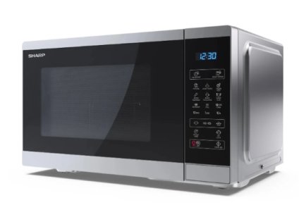 Sharp YC-MG252AE-S Mikrovlnná rúra s grilom / 1000 W / 25 l / čierna/strieborná