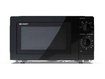 Sharp YC-MS181AE-B mikrovlnná rúra / 18 l / 700 W / O 24,5 cm / 5 nastavení výkonu / čierna