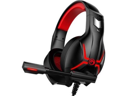 Slúchadlá Marvo HG8928 / 20 Hz až 20 kHz / 125 dB / 32 ohmov / čierna/červená