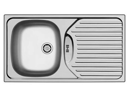Vstavaný drez / 78 x 43,5 cm / nerezová oceľ / strieborná