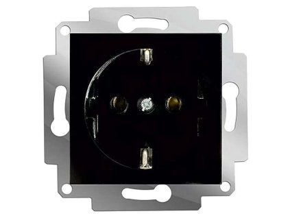 Zásuvka Voltomat ART / 6 ks / plast / čierna