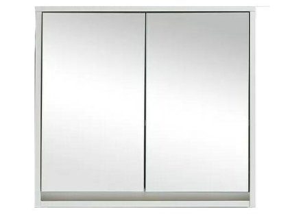 Zrkadlová skrinka Basic / 60 x 60 x 20 cm / drevotrieska / biela