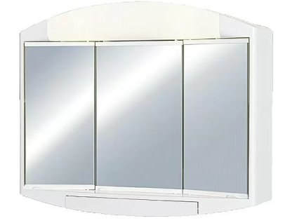 Zrkadlová skrinka s osvetlením Jokey Elda / 59 x 49 cm / plast / biela