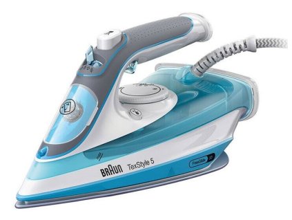 žehlička Naparovanie Braun TexStyle 5 SI5006 / 2600 W / parný ráz 180 g/min / modrá