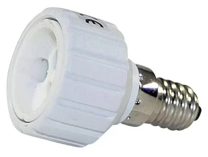 Adaptér do pätice / E14 / GU10 / biely (Varianta ivi1)