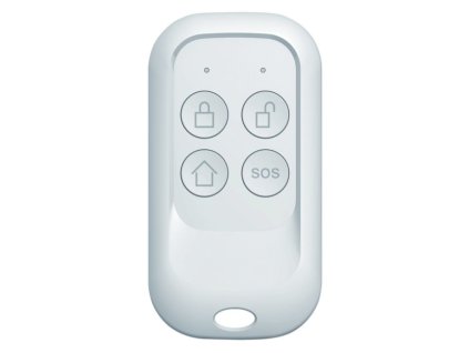 Bezdrôtový diaľkový ovládač bezpečnostného systému Clarer F03 / max. dosah 100 m / biely