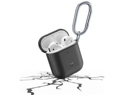 CellularLine Defender puzdro pre Apple AirPods 2018/2019 DEFENDERAIRPODSK / karabína / silikón / čierna