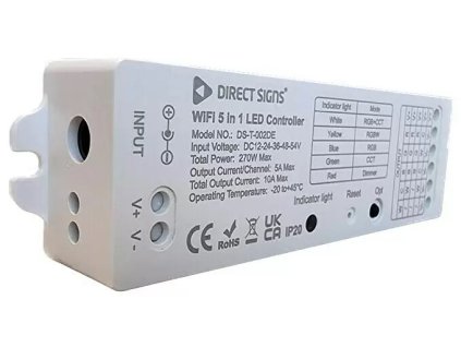 Direct Signs DS-T-002DE 5-v-1 LED profilový ovládač / 270 W / Wi-Fi / biely