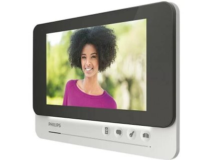 Dverový interkom Philips WelcomeEye / 800 x 480 px / 7 (17,78 cm) / 24 V DC / 85 dB / hliník / strieborná/čierna