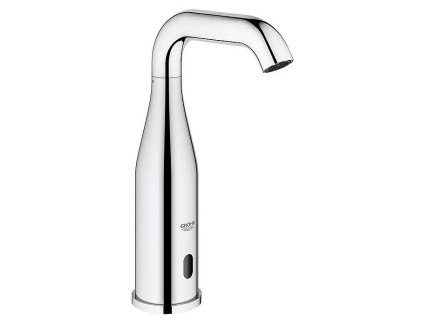 Elektronická umývadlová batéria Grohe Essence / infračervená elektronika / vysoký tlak / 6 V / výška 22,4 cm / 5 l/min. / mosadz / chróm