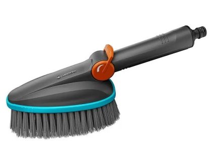 Gardena Cleansystem M Ručná kefa / hadicová prípojka / mäkká / sivá