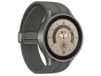 Inteligentné hodinky Samsung Galaxy Watch5 Pro LTE (SM-R925FZTADBT) / 45 mm / Bluetooth / sivý titán