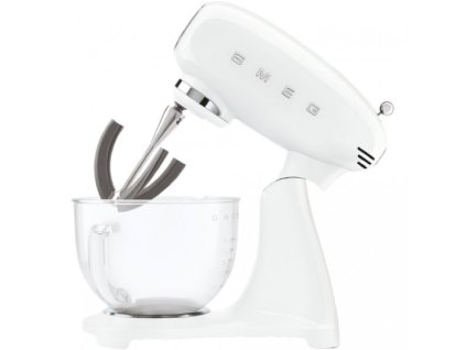 Kuchynský robot so sklenenou misou Smeg 50's style SMF13WHEU / 800 W / 4,8 l / biely