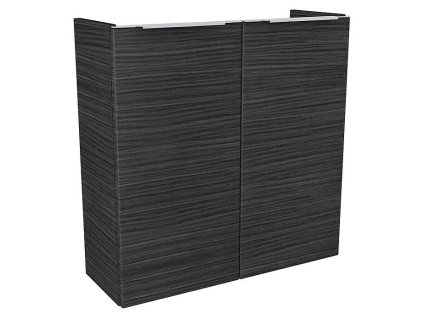 Kúpeľňová skrinka s umývadlom / 59,8 x 22,1 x 60,4 cm / tmavý dub / matná