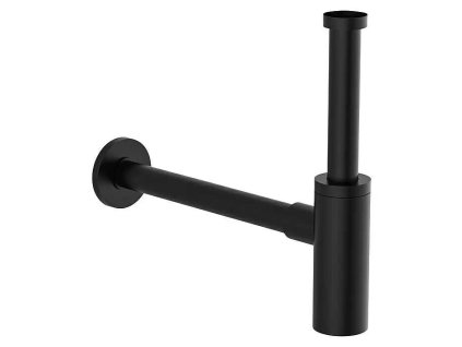 Kúpeľňový sifón Corfu 1/32 / kov / matná čierna