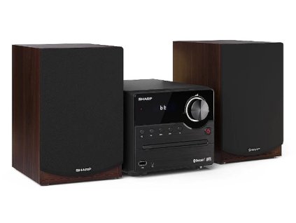 Mikrosystém Sharp XL-B512 / 45 W / Bluetooth / čierna/hnedá