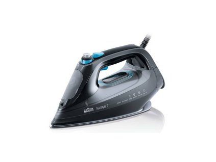 Naparovanie žehlička Braun TexStyle 9 SI 9188 EBK / 2800 W / 230 g/min. / Eloxal / 0,33 l / čierna
