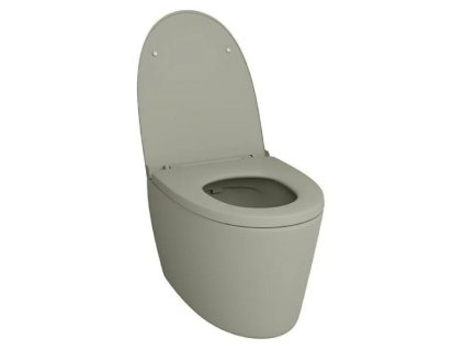 Nástenná WC misa bez ráfika Feeling / bez ráfika / bez sedadla / sivá