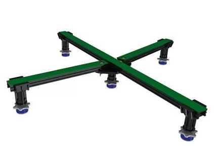 Nožičky pre sprchové vaničky Kaldewei FU 5200 / 5 výškovo nastaviteľných skrutkovacích nožičiek / oceľ / čierna