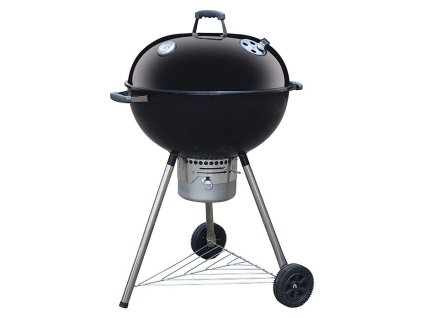 Gril na drevené uhlie Kingstone Bullet 66 / ø 66 cm / čierny