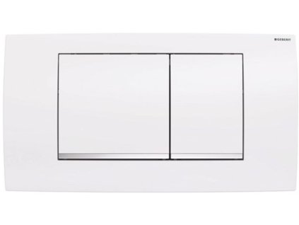 Ovládacie tlačidlo pre Geberit Twinline 30 WC / dvojité splachovanie / plast / biela/chróm