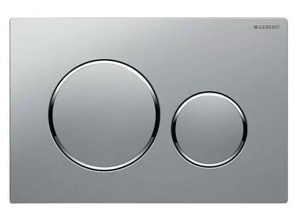 Ovládacie WC tlačidlo Geberit Sigma 20 / vhodné pre splachovacie nádržky Geberit UP300 a UP 320 / 2-objemové splachovanie / plast / matný chróm