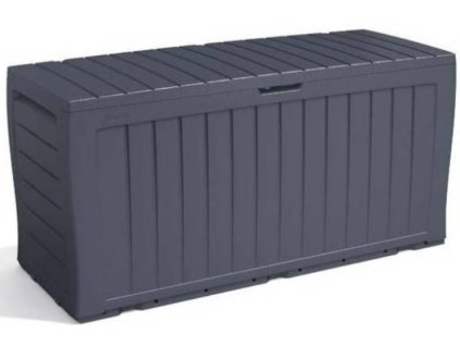Plastový úložný box Keter Marvel Plus / 117 x 45 x 57 cm / 270 l / plast / antracit
