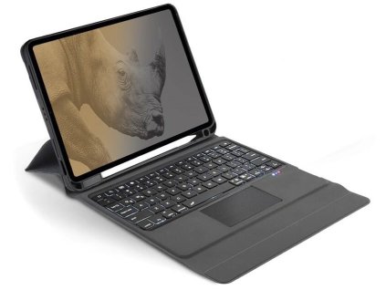 Puzdro na tablet s klávesnicou RhinoTech RTACC323 / pre Apple iPad 10,2" (2019/2020/2021), Apple iPad Air 10,5" (2019) CZ / čierne
