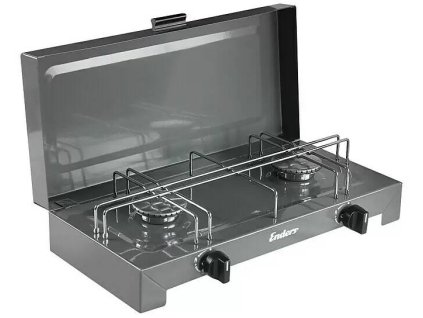 Plynový sporák Enders Canberra / 2 horáky / 4600 W / sivý